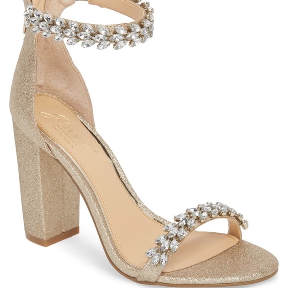 Badgley Mischka Shoes - Mayra Embellished Ankle Strap Sandal